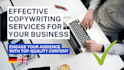 do professional english or german copywriting that converts