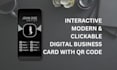 design interactive, modern and clickable digital business card with qr code