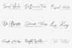 design scripted, signature, cursive, handwriting logo