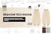 do flat sketches and tech packs for fashion design