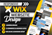 do wix website design and redesign with seo optimization