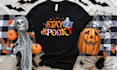 create halloween flat lay tshirt mockups for any website