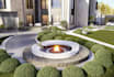 do backyard landscape design, garden, pool, patio, fireplace, deck