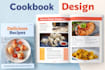 write and design recipes for a cookbook, recipe book, and ebook