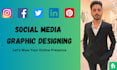 design social media posts graphics for instagram, facebook