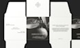 create a modern minimal stylish label or packaging design
