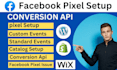 setup fb pixel conversion API fb marketing fb advertising fb gtm facebook ads