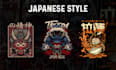 create an illustration for your brand with japanese style
