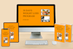 design online course, ecover bundle, ebook or book cover 3d mockup