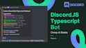 code a stable discord js bot with typescript for you