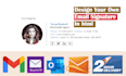 create clickable HTML email signature within 2 hours