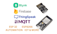 do iot projects , nodemcu, esp32, esp8266 programming