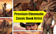 be your premium cinematic comic book artist for graphic novels and comic pages