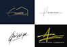 do handwritten signature logo, hand drawn design