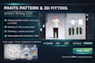 create t shirt sewing pattern with marker grading and clo3d fitting