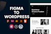 convert sketch, PSD, xd, figma to wordpress using elementor or elementor pro