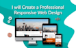 develop make responsive website using react js and nodejs