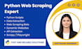 do web scraping and data extraction using python
