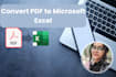 convert PDF to microsoft excel