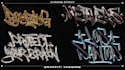 design graffiti tagging with chrome effect for your logo