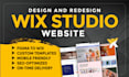 build or revamp a modern wix studio website optimized for conversions