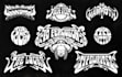create psychedelic, stoner, rock, metal for your band logo