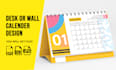 do professional desk or wall calendar design