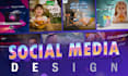 do creative social media design, posts, banner ads