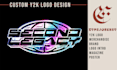 create custom y2k logo design for brand, streetwear in 24 hours