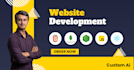 do custom website development as full stack developer, front end developer
