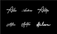 do unique modern signature logo design