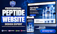 build woocommerce peptide website, research peptide website or medical website