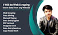 do web scraping, data mining, data entry from any website