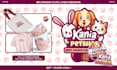 design cute cartoon and mascot logo brand with merchandise