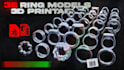 design you abstract 3d ring model ready for 3d printing