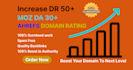 boost domain rating  ahrefs DR 50 plus