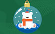 create christmas, new year, winter vector illustration