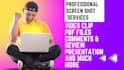 take screen shot from video clips, pdf, websites, apps