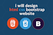 convert figma design to HTML, CSS and bootstrap