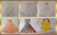 design beautiful dress , pencil sketch