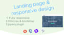 design a landing page using html, css and bootstrap