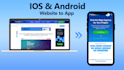 convert website to android app and ios app
