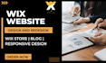 develop wix website design, redesign your business  website