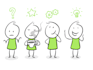 create cute stickman and stick figures