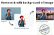 edit and remove background from image in 2 hours