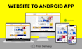 convert website to android app with webview