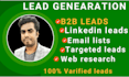 do b2b lead generation, email, linkedin and web lists