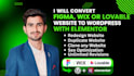 convert figma, wix or loveable website to wordpress using elementor