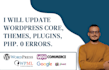 keep your wordpress website updated, do the maintenance