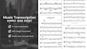 arrange a simple piano lead sheet from any song you want